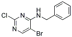 N-benzyl-5-bromo-2-chloropyrimidin-4-amine Struktur