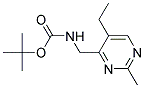 tert-butyl [(5-ethyl-2-methylpyrimidin-4-yl)methyl]carbamate Struktur