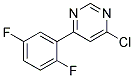 4-Chloro-6-(2,5-difluoro-phenyl)-pyrimidine Struktur