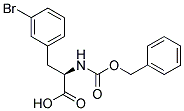 (2R)-2-{[(benzyloxy)carbonyl]amino}-3-(3-bromophenyl)propanoic acid Struktur