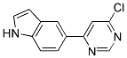 5-(6-Chloro-pyrimidin-4-yl)-1H-indole Struktur