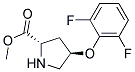 methyl (2S,4R)-4-(2,6-difluorophenoxy)pyrrolidine-2-carboxylate Struktur