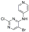 5-bromo-2-chloro-N-pyridin-4-ylpyrimidin-4-amine Struktur