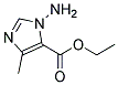 3-Amino-5-methyl-3H-imidazole-4-carboxylic acid ethyl ester Struktur