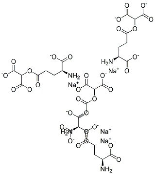 Dicarboxymethyl glutamic acid, tetrasodium salt Struktur