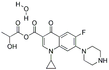 Ciprofloxacin lactate monohydrate Struktur