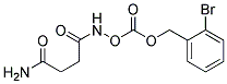 N-(2-Bromobenzyloxycarbonyloxy) succinamide Struktur