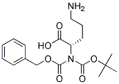 N-tert-Butoxycarbonyl-N-benzyloxycarbonyl-L-ornithine Struktur