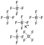 Potassium hexafluoroborate Struktur