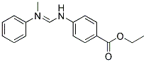 N-(4-Ethoxycarbonylphenyl)-N'-methyl-N'-phenylformamidine Struktur