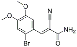 3-(2-BROMO-4,5-DIMETHOXYPHENYL)-2-CYANOACRYLAMIDE Struktur