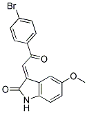 3-(4-BROMOPHENACYLIDENE)-5-METHOXY-2-INDOLINONE Struktur