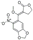 3-(METHOXY(6-NITRO-1,3-BENZODIOXOL-5-YL)METHYLENE)-4,5-DIHYDRO-2(3H)-FURANONE Struktur