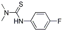 3-(P-FLUOROPHENYL)-1,1-DIMETHYLTHIOUREA Struktur