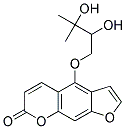 4-(2,3-DIHYDROXY-3-METHYLBUTOXY)FURO(3,2-G)CHROMEN-7-ONE Struktur