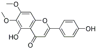 5-HYDROXY-2-(P-HYDROXYPHENYL)-6,7-DIMETHOXY-4H-CHROMEN-4-ONE Struktur