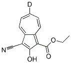 ETHYL3-CYANO-2-HYDROXY-1-(AZULENE-6-D)CARBOXYLATE Struktur