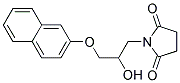 N-(2-HYDROXY-3-(2-NAPHTHYLOXY)PROPYL)SUCCINIMIDE Struktur