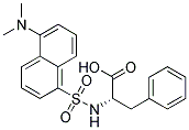 N-(5-DIMETHYLAMINO-1-NAPHTHYLSULFONYL)-L-PHENYLALANINE Struktur