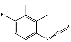 4-Bromo-3-fluoro-2-methylphenylisothiocyanate Struktur