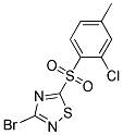 3-Bromo-5-(2-chloro-4-methylphenylsulfonyl)-1,2,4-thiadiazole Struktur