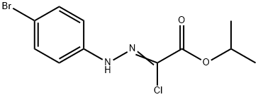 Isopropyl2-[2-(4-bromophenyl)hydrazono]-2-chloroacetate Struktur