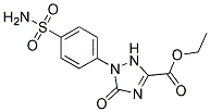 Ethyl2,5-dihydro-5-oxo-1-(4-sulfamoylphenyl)-1H-1,2,4-triazole-3-carboxylate Struktur