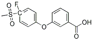 3-[(4-Fluoro-4-methylsulfonyl)phenoxy]benzoicacid Struktur