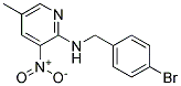 (4-Bromo-benzyl)-(5-methyl-3-nitro-pyridin-2-yl)-amine Struktur