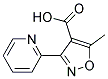 5-methyl-3-pyridin-2-ylisoxazole-4-carboxylic acid Struktur