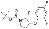 3-(2,4,6-Trifluoro-phenoxy)-pyrrolidine-1-carboxylic acid tert-butyl ester Struktur