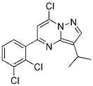 7-chloro-5-(2,3-dichlorophenyl)-3-(1-methylethyl)pyrazolo[1,5-a]pyrimidine Struktur