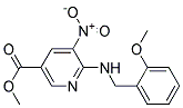 6-(2-Methoxy-benzylamino)-5-nitro-nicotinic acid methyl ester Struktur