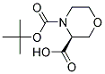 4-(tert-butoxycarbonyl)morpholine-3-(S)-carboxylic acid Struktur