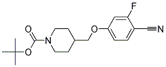 4-(4-Cyano-3-fluoro-phenoxymethyl)-piperidine-1-carboxylic acid tert-butyl ester Struktur