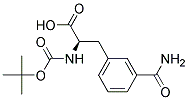 (2R)-2-[(tert-butoxycarbonyl)amino]-3-(3-carbamoylphenyl)propanoic acid Struktur