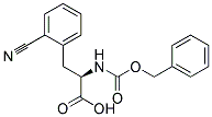 (2R)-2-{[(benzyloxy)carbonyl]amino}-3-(2-cyanophenyl)propanoic acid Struktur