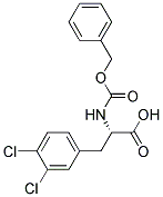 (2S)-2-{[(benzyloxy)carbonyl]amino}-3-(3,4-dichlorophenyl)propanoic acid Struktur