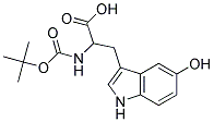 2-[(tert-butoxycarbonyl)amino]-3-(5-hydroxy-1H-indol-3-yl)propanoic acid Struktur