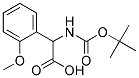 (2R)-[(tert-butoxycarbonyl)amino](2-methoxyphenyl)ethanoic acid Struktur