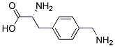 (2R)-2-amino-3-[4-(aminomethyl)phenyl]propanoic acid Struktur