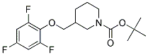 3-(2,4,6-Trifluoro-phenoxymethyl)-piperidine-1-carboxylic acid tert-butyl ester Struktur