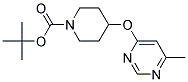 4-(6-Methyl-pyrimidin-4-yloxy)-piperidine-1-carboxylic acid tert-butyl ester Struktur