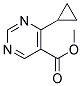 methyl 4-cyclopropylpyrimidine-5-carboxylate Struktur