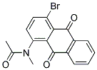 4-BROMO-1-(N-ACETYLMETHYLAMINO)ANTHRAQUINONE Struktur