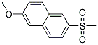 6-Methoxy-2-methylsulfonylnaphthalene Struktur