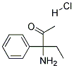 (+/-)-3-AMINO-3-PHENYL-2-PENTANONEHYDROCHLORIDE Struktur