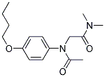 2-(N-(P-BUTOXYPHENYL)ACETAMIDO)-N,N-DIMETHYLACETAMIDE Struktur