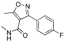 3-(P-FLUOROPHENYL)-N,5-DIMETHYL-4-ISOXAZOLECARBOXAMIDE Struktur