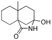 3-HYDROXY-5A-METHYLOCTAHYDRO-3,9A-METHANO-2-BENZAZEPIN-1(2H)-ONE Struktur